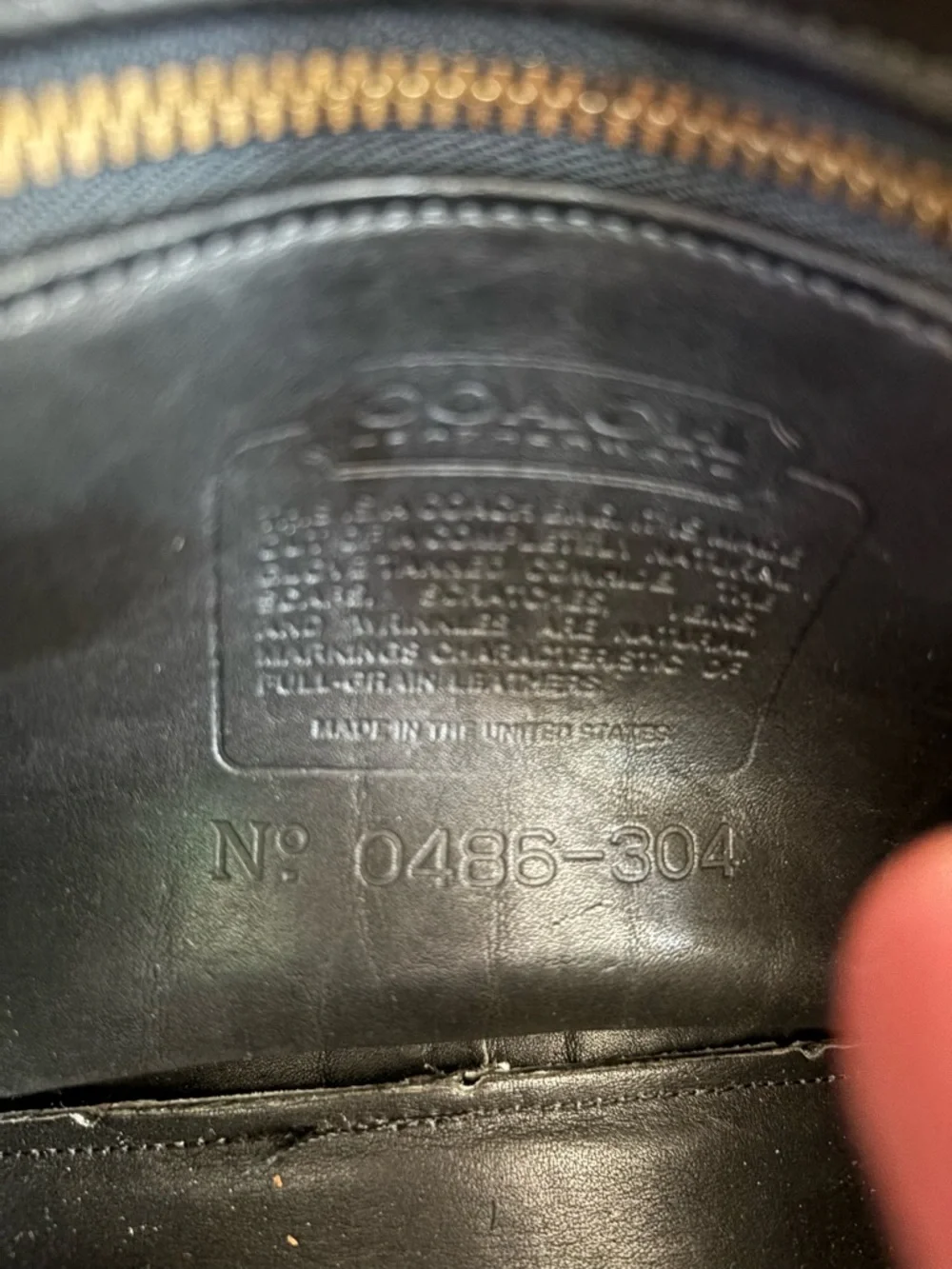 Vintage Coach Lewiston crossbody bag -black glove tanned leather - Picture 9 of 11
